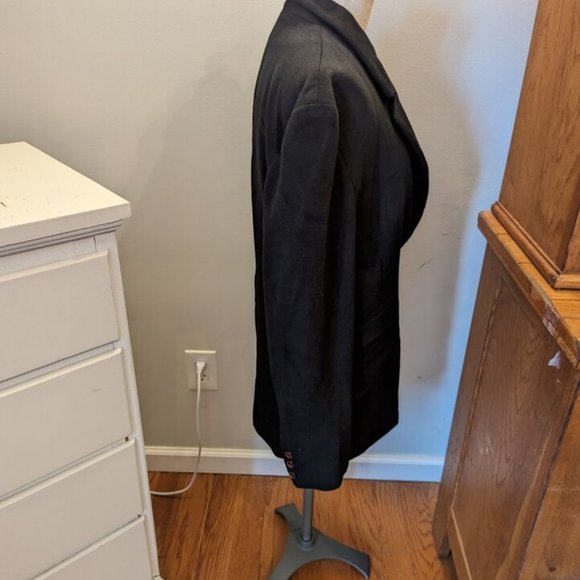 Vintage Irene Van Ryb Womens Cashmere Blend Blazer Jacket Black U.S. Small /38 - Picture 2 of 8